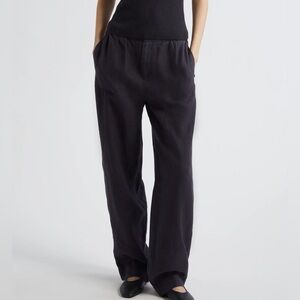 NWT Vince 100% Hemp Utility Wide Leg Trouser Dark Night Lake Size 10